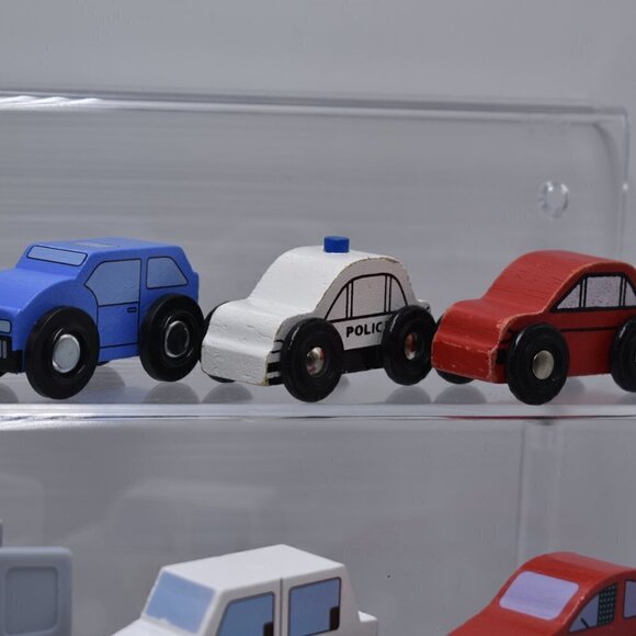 Snap-On Tools Wooden Cars Play Set Race Truck Sport Cars Police Ambulance Lot 14 - Picture 4 of 10